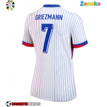 Ženske Nogometnih dresov Francija Antoine Griezmann #7 Gostujoči EP 2024 Kratki rokavi